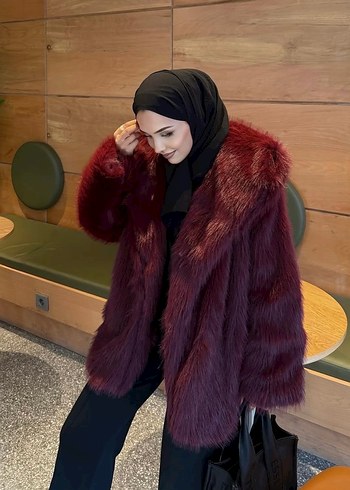 Mango Bordo kürk