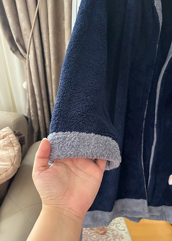 Bayan peluş sabahlık - Görsel 5