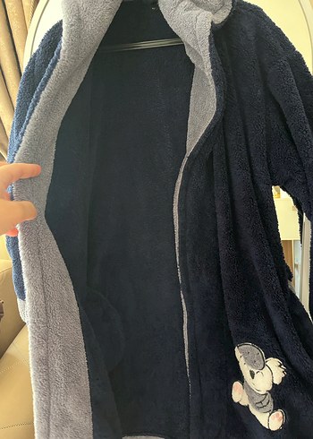 Bayan peluş sabahlık - Görsel 4