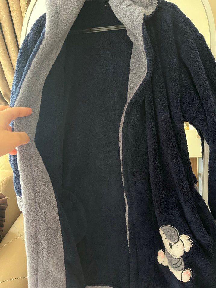 Bayan peluş sabahlık - Görsel 4