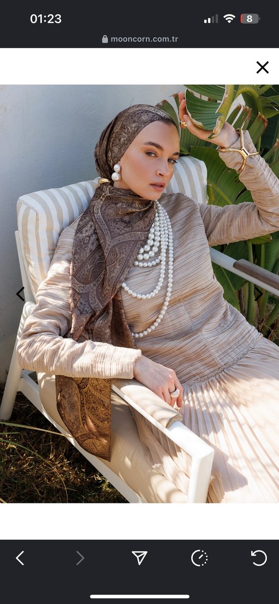 Bohem Tarzı Gri Camel Drapeli Kadın Şal - Görsel 5