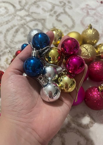 Renkli Yılbaşı Süs Topları Seti - Görsel 9