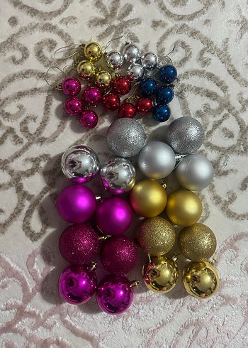 Renkli Yılbaşı Süs Topları Seti - Görsel 4