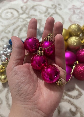 Renkli Yılbaşı Süs Topları Seti - Görsel 5