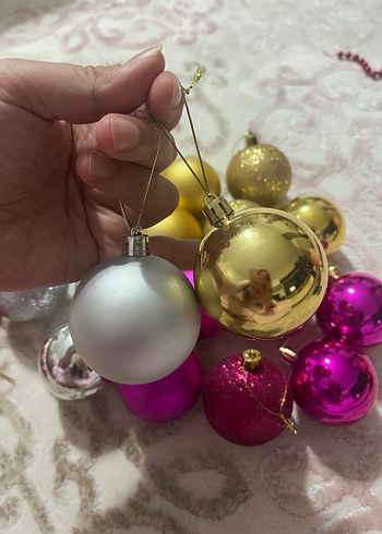 Renkli Yılbaşı Süs Topları Seti - Görsel 8
