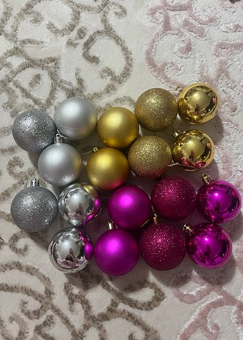 Renkli Yılbaşı Süs Topları Seti - Görsel 2