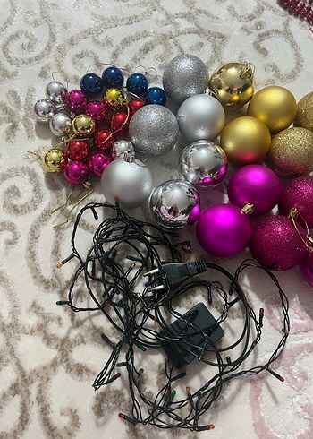 Renkli Yılbaşı Süs Topları Seti - Görsel 13