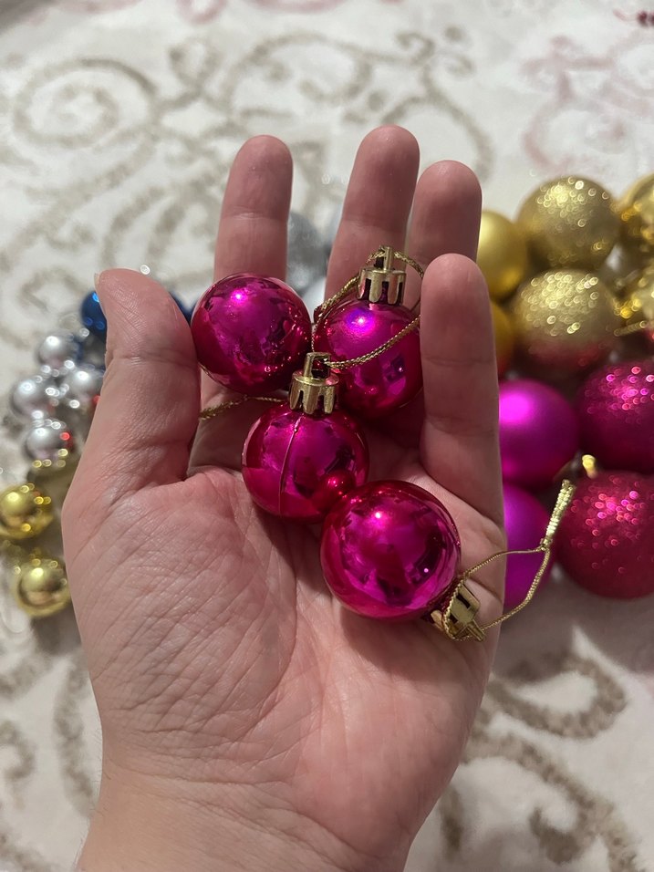 Renkli Yılbaşı Süs Topları Seti - Görsel 5
