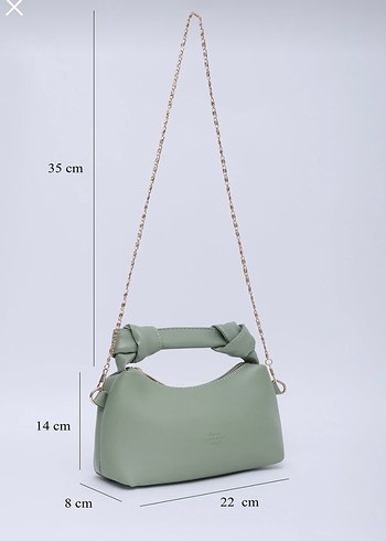 Zincir Detaylı Minimalist Kadın Deri Çanta - Görsel 3