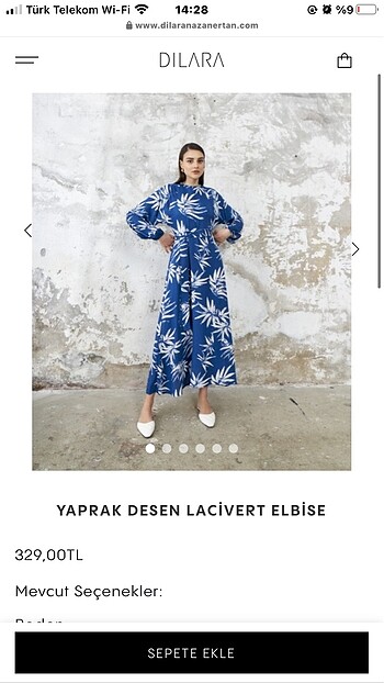 l Beden lacivert Renk Elbise sıfır