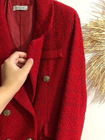 Zara Tüvit çeket kırmızı