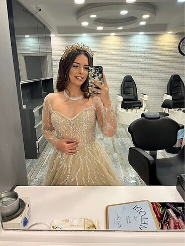 Vizyonlamira Vizon Rengi abiye Kına Elbi