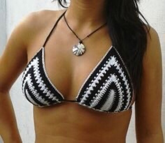 Bikini bohem tarz el örgüsü