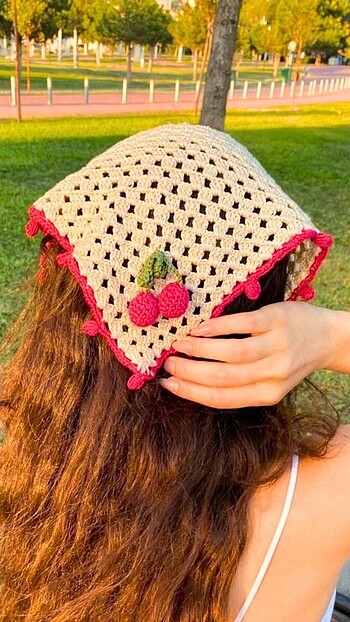 Bandana el örgüsüdür vintage style