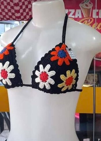 Çiçek Desenli Bohem Mini Büstiyer