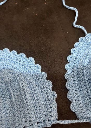 Mavi Nakışlı Bohem Bralet