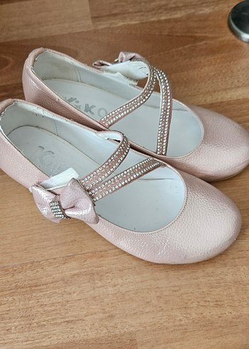 Kız Çocuk Pembe Tokalı Babet kiko kids 31 no - Görsel 5