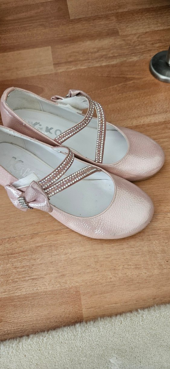 Kız Çocuk Pembe Tokalı Babet kiko kids 31 no - Görsel 4