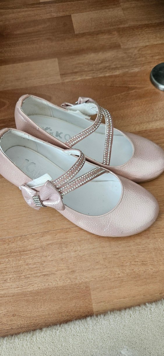 Kız Çocuk Pembe Tokalı Babet kiko kids 31 no - Görsel 5