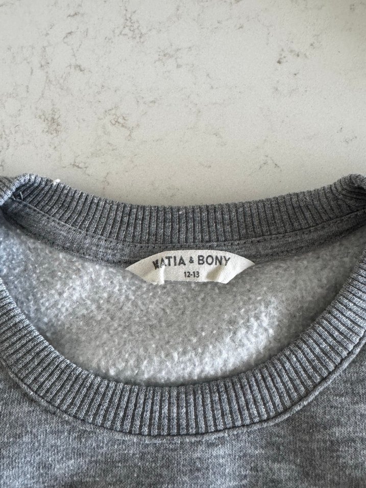 Erkek Çocuk Gri Sweatshirt Peluş Detaylı - Görsel 2