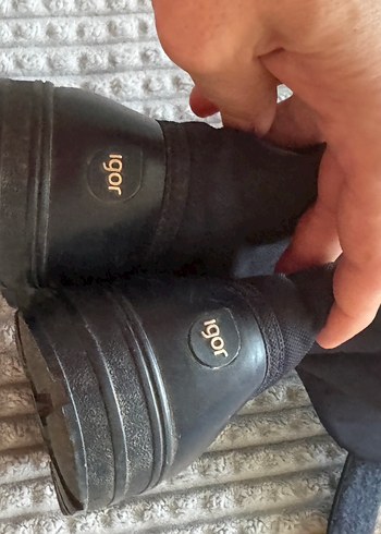 #igor#Erkek Çocuk Siyah Cırtlı Kauçuk Bot - Görsel 6