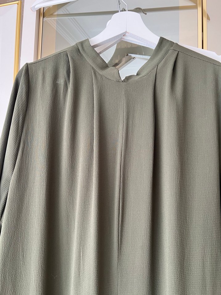 Diger Kadın Haki Uzun Keten tulum - Görsel 2