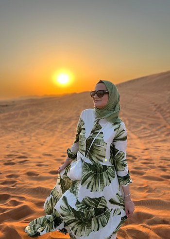 Bohem Uzun Kol Elbise - Görsel 2