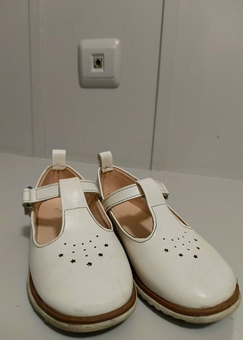 Kız Çocuk Krem Tokalı Babet Ayakkabı - Görsel 3