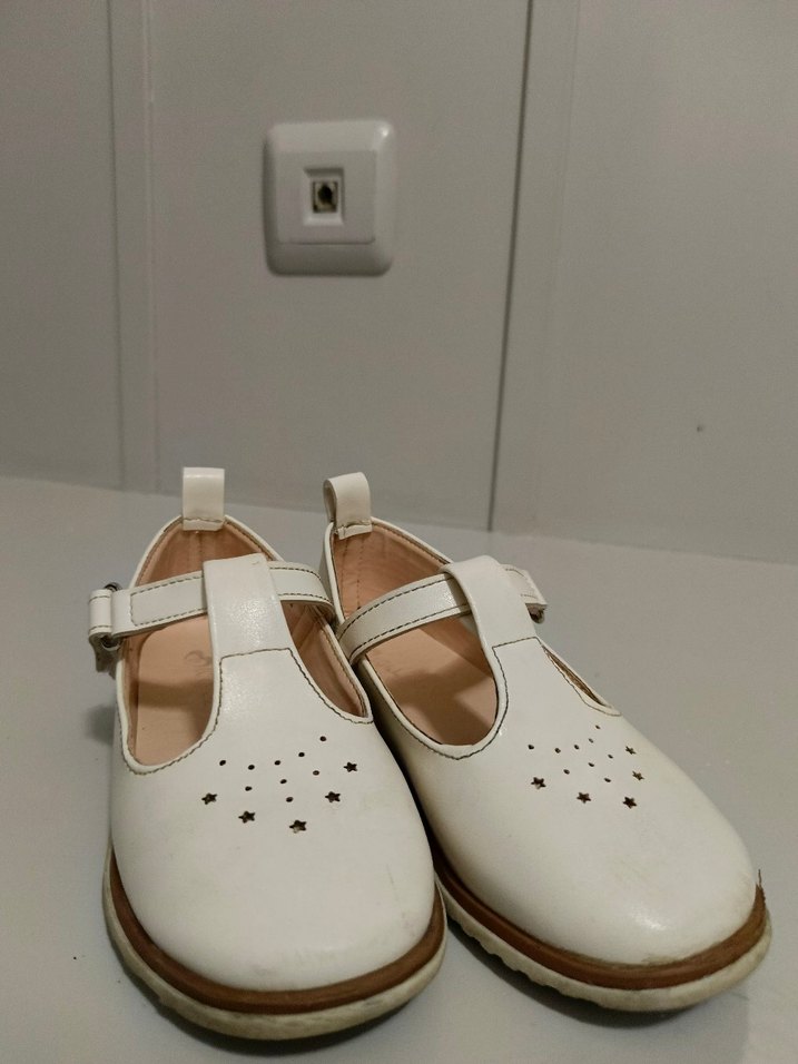 Kız Çocuk Krem Tokalı Babet Ayakkabı - Görsel 3