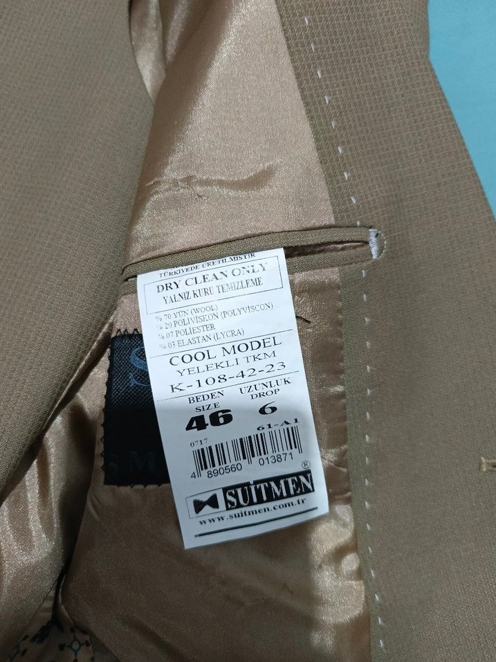 Düğmeli Kahverengi Erkek Yelek - Görsel 2