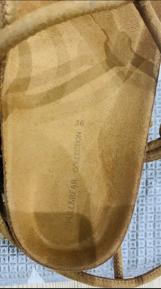 Taba bağlamalı sandalet - Görsel 2