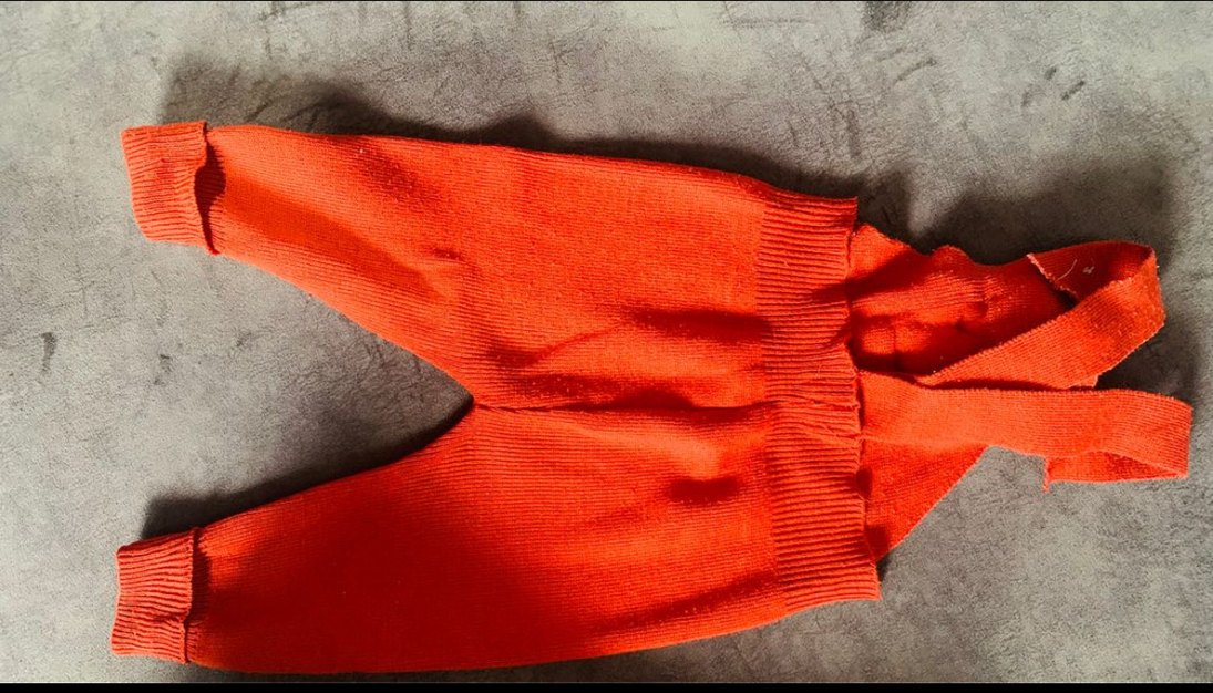 Ayıcıklı yün salopet - Görsel 2