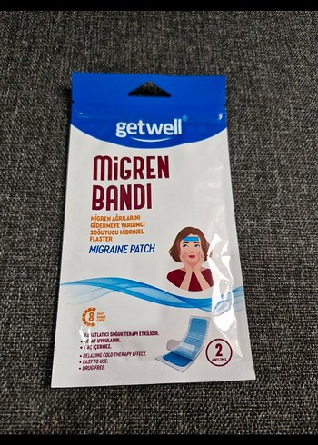 Getwell Migren Bandı Soğuk Jel Yama 2'li