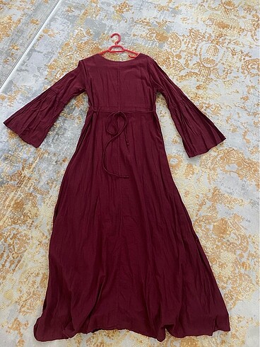 universal Beden bordo Renk BOHEM ELBİSE