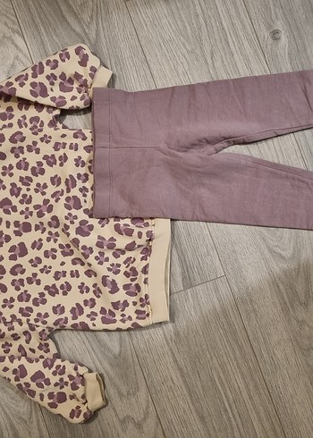 Zara marka Uzun Kollu Bebek Kız Takımı