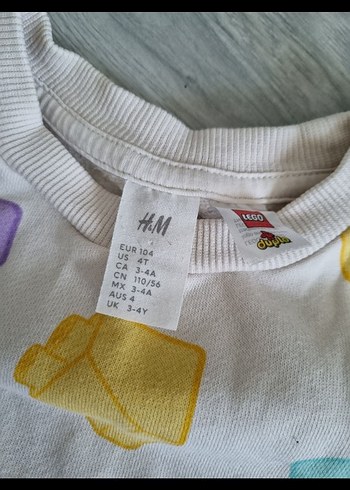 4 Yaş Beden H&M Renkli Baskılı Bol Kesim Eşofman Takımı