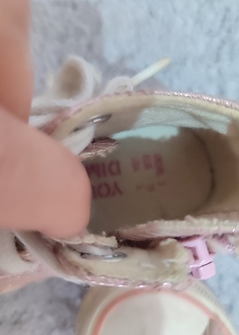 19 Beden pembe Renk Kız Çocuk Pembe Simli Sneaker