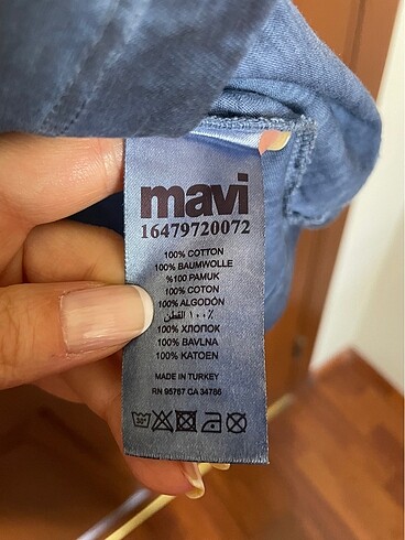 m Beden Mavi jeans bluz