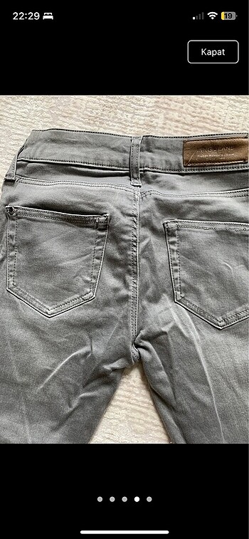 xs Beden gri Renk Mango jean