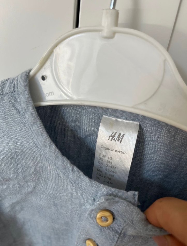 H&M Erkek Bebek Gömlek Zıbın - Görsel 2