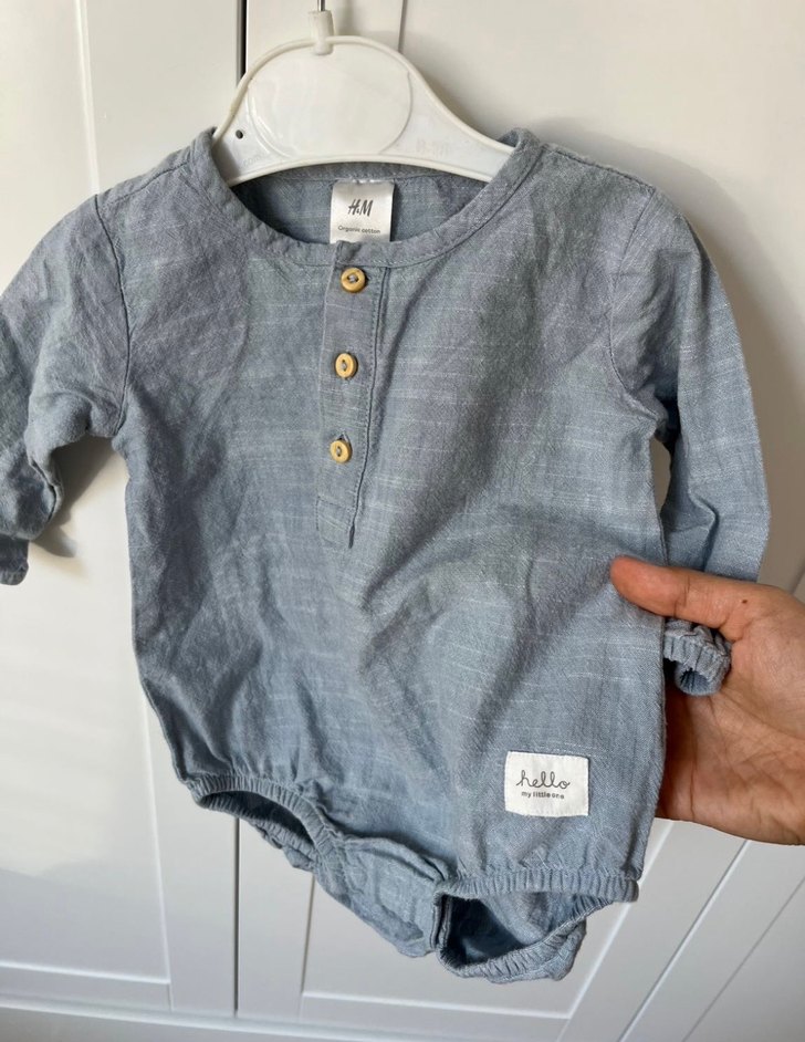 H&M Erkek Bebek Gömlek Zıbın - Görsel 3