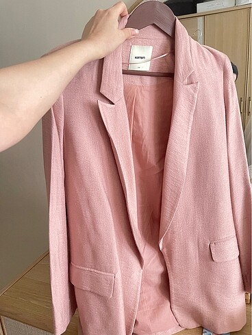 36 Beden pembe Renk Pudra blazer ceket