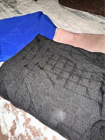 Siyah Saks ve kahverengi şal - Görsel 4