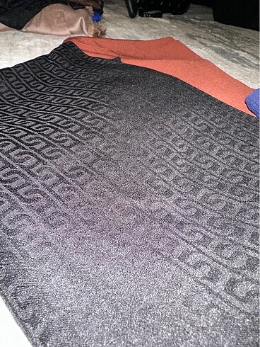 Lacivert siyah ve kiremit şal - Görsel 2