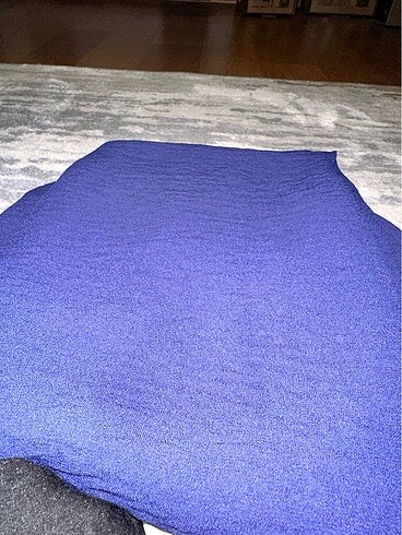 Lacivert siyah ve kiremit şal - Görsel 3