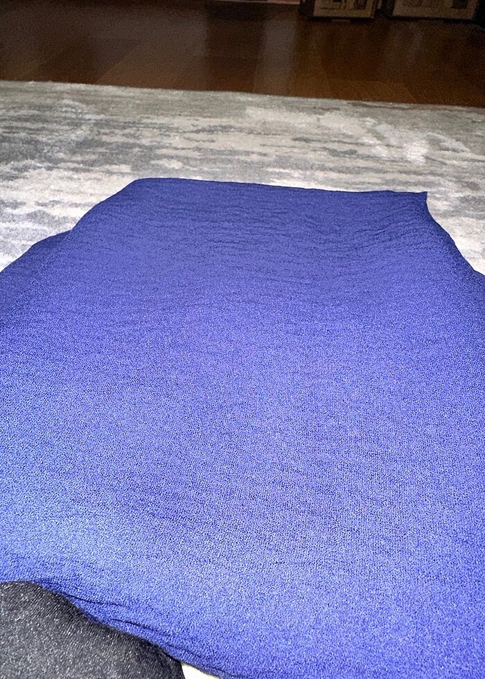 Lacivert siyah ve kiremit şal - Görsel 3