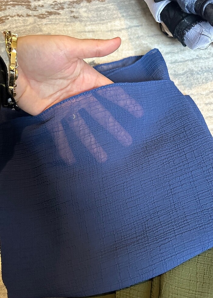 Mavi ve haki şal - Görsel 2