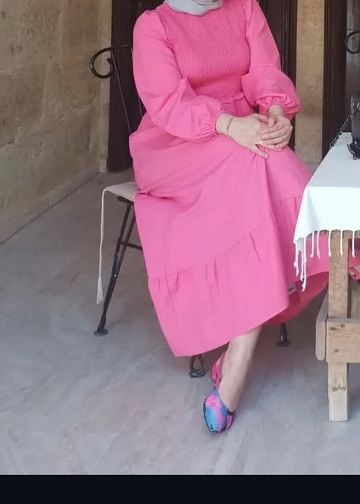 Pembe elbise - Görsel 2