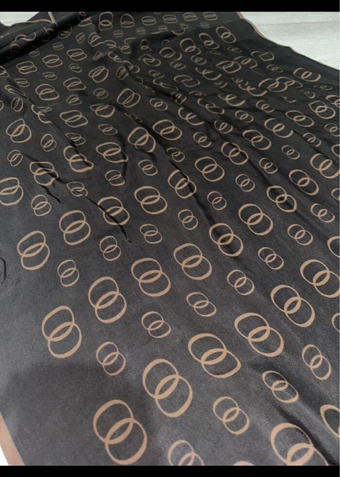 İmannoor zincir noor desen kahverengi şal - Görsel 2