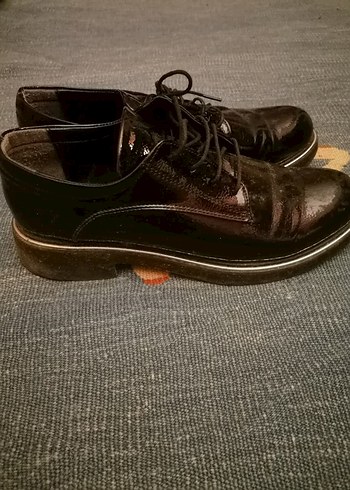 Siyah Hakiki Rugan Klasik Ayakkabı - Görsel 2